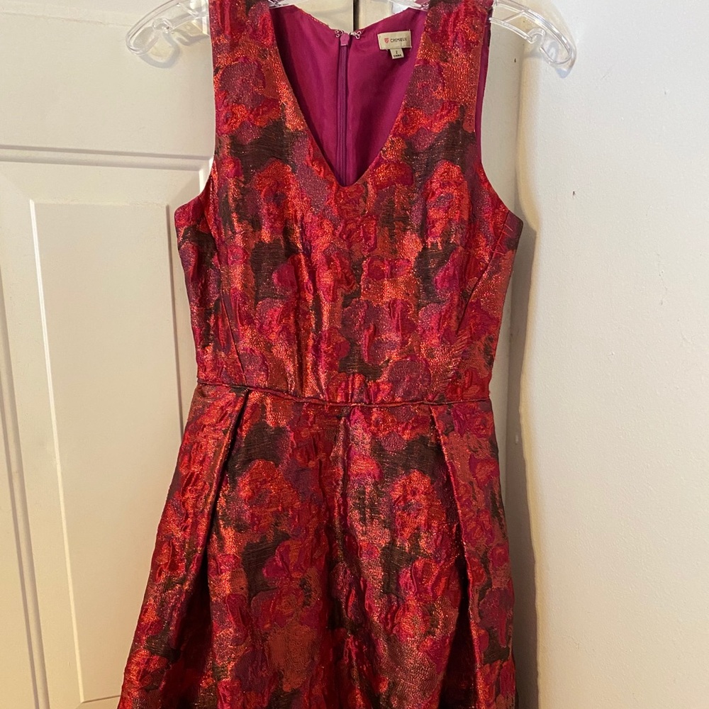 Metallic Red Cremieux Dress